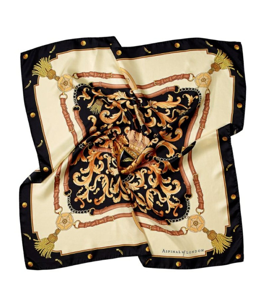 Women * | Classical Aspinal Of London Silk Signature Scarf