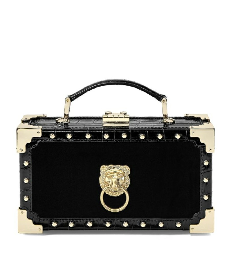 Women * | Flash Sale Aspinal Of London Lion Trinket Box Bag