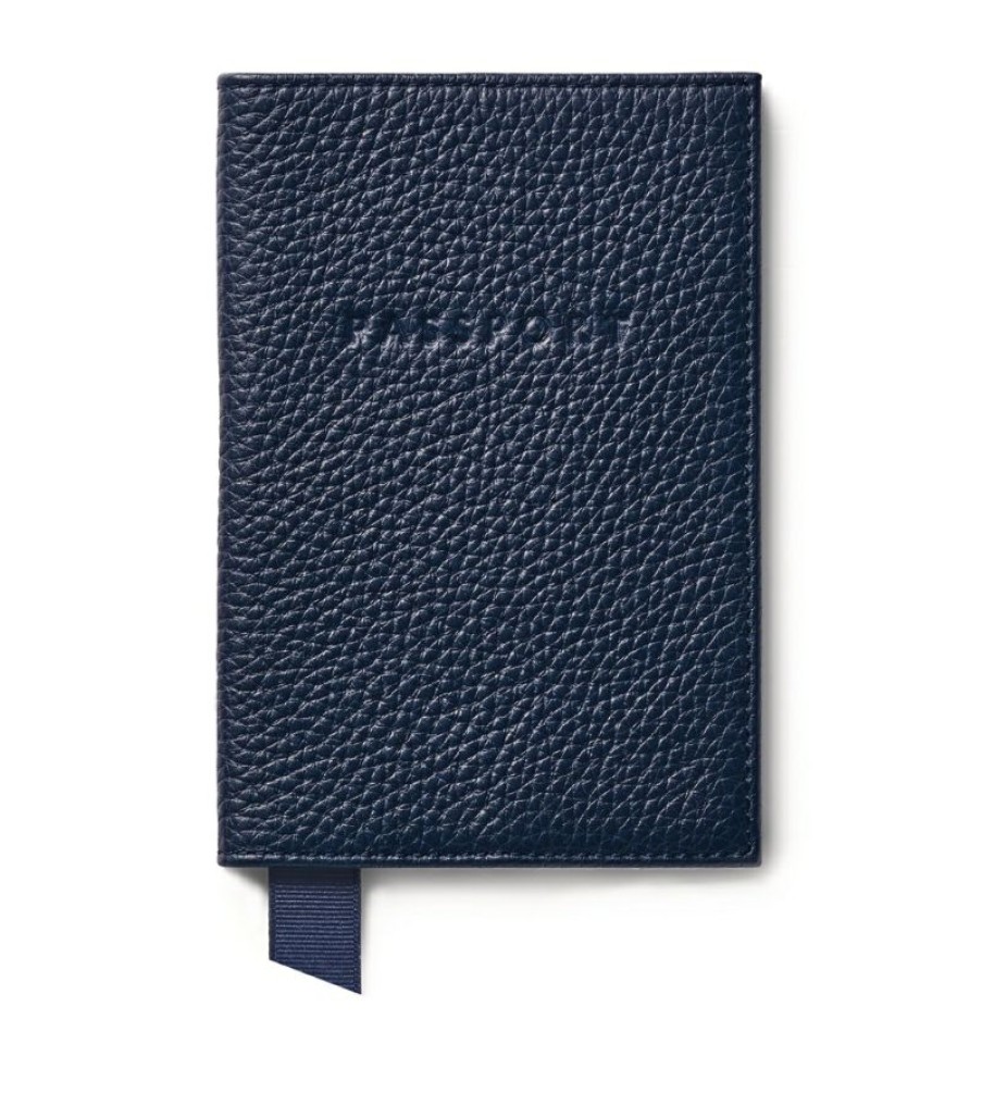 Travel Accessories * | Reliable Quality Aspinal Of London Leather Passport Cover