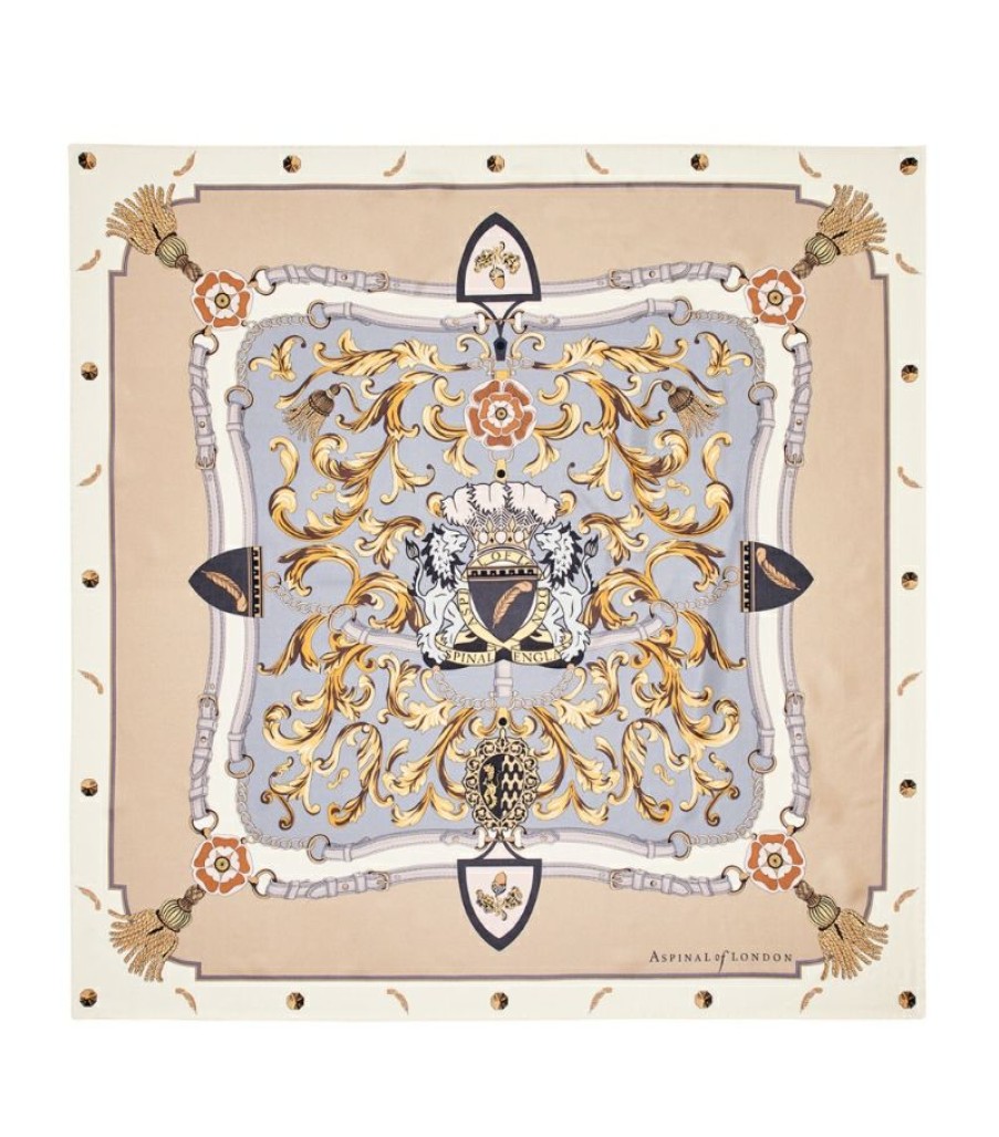 Women * | Classical Aspinal Of London Silk Signature Scarf