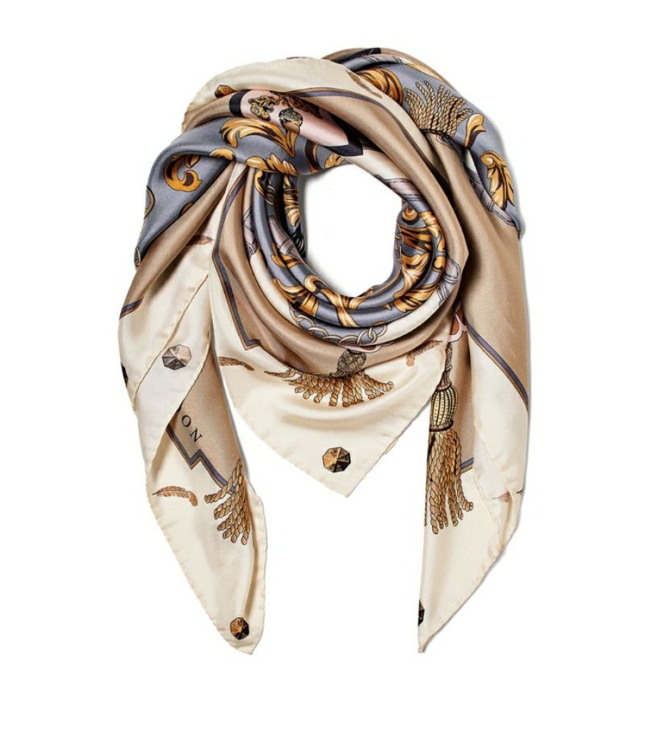 Women * | Classical Aspinal Of London Silk Signature Scarf