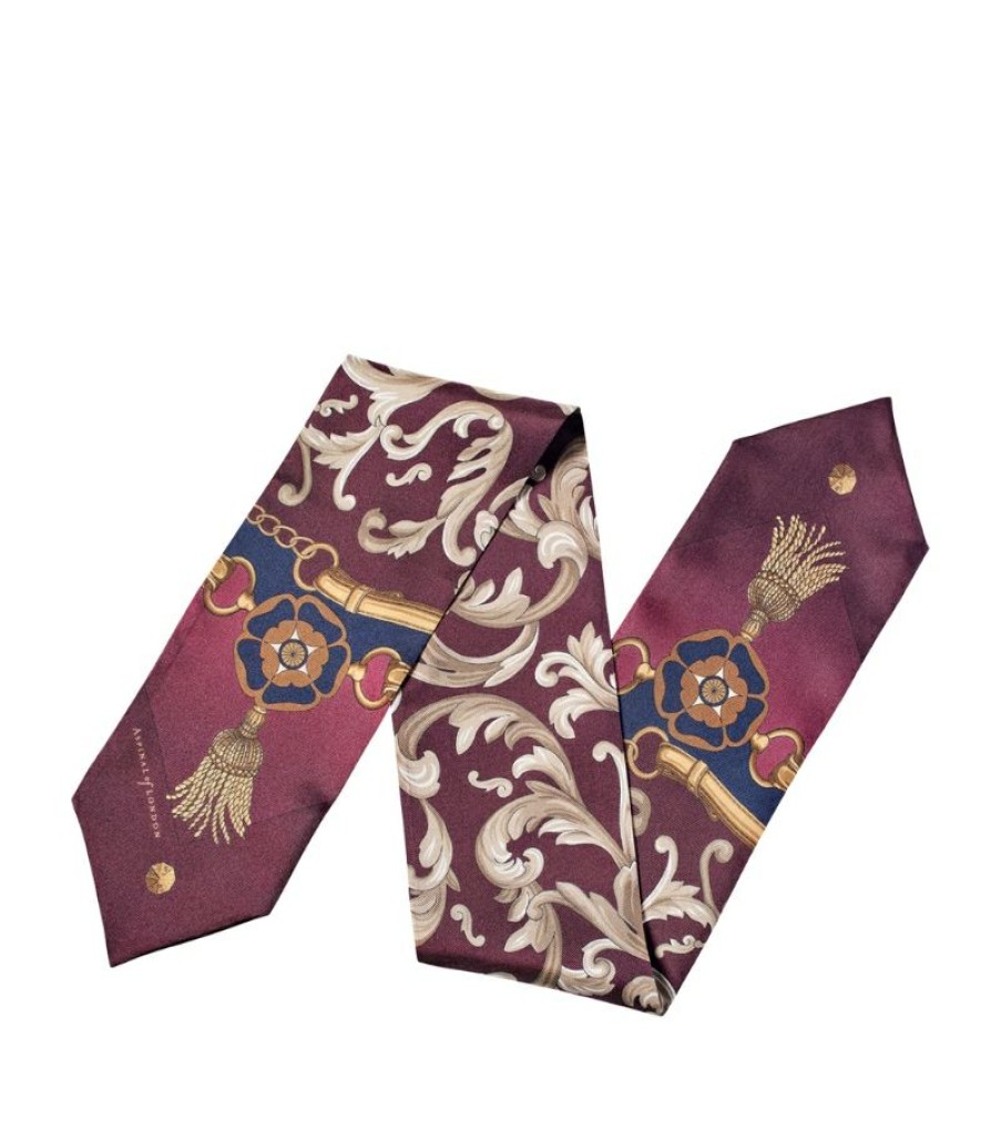 Women * | Reasonable Price Aspinal Of London Silk Signature Slim Neck Scarf