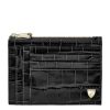 Men * | Hot Sell Aspinal Of London Double-Sided Zipped Card Holder