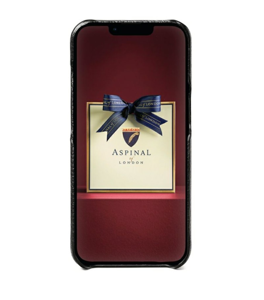 Men * | Quality Guarantee Aspinal Of London Leather Iphone 13 Case