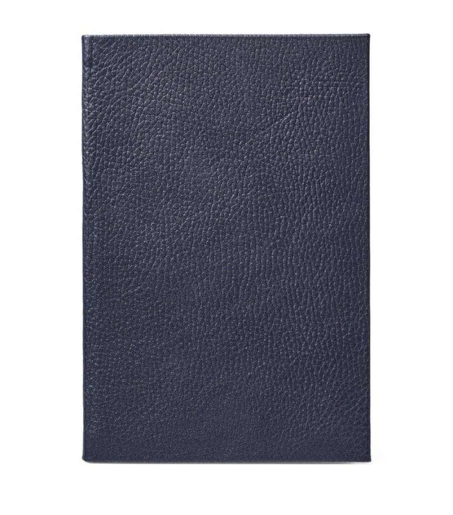 Aspinal Of London * | New Arrivals Aspinal Of London Full-Grain Leather Bound A5 Journal