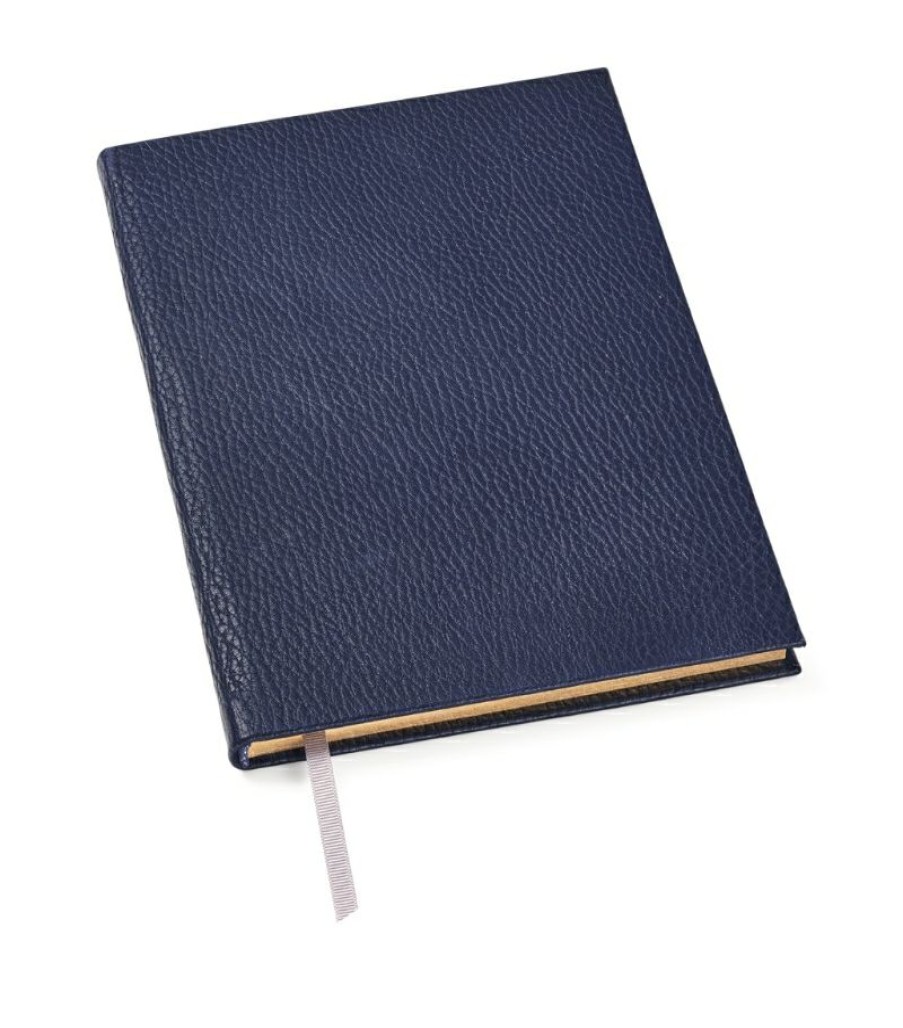 Aspinal Of London * | New Arrivals Aspinal Of London Full-Grain Leather Bound A5 Journal