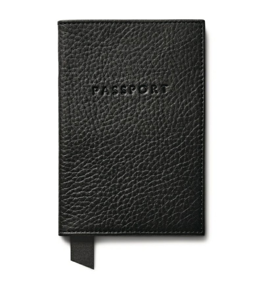 Travel Accessories * | New Arrivals Aspinal Of London Leather Passport Cover