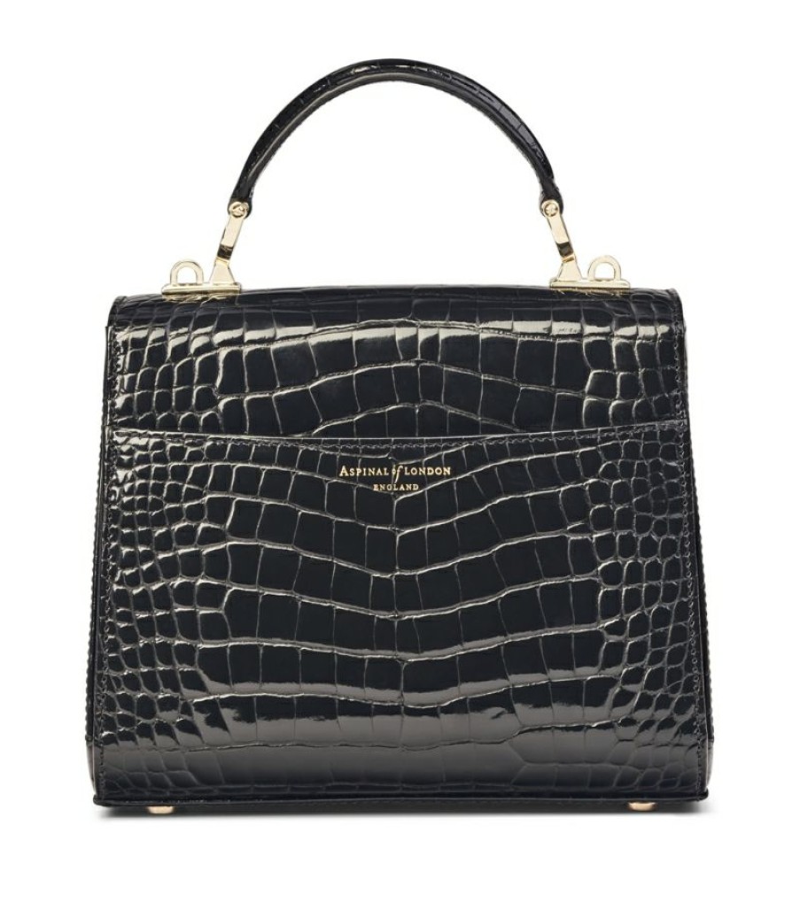 Women * | Quality Guarantee Aspinal Of London Leather Mayfair Top-Handle Bag