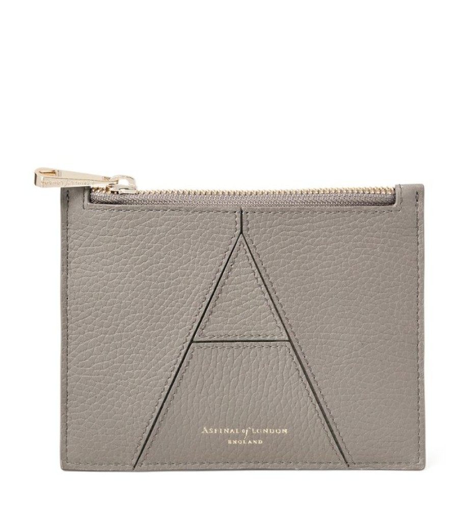 Women * | Best Quality Aspinal Of London Small Leather Essential 'A' Pouch