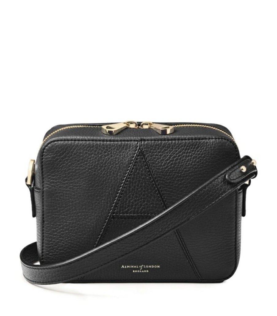 Women * | Reasonable Price Aspinal Of London Leather Camera 'A' Cross-Body Bag