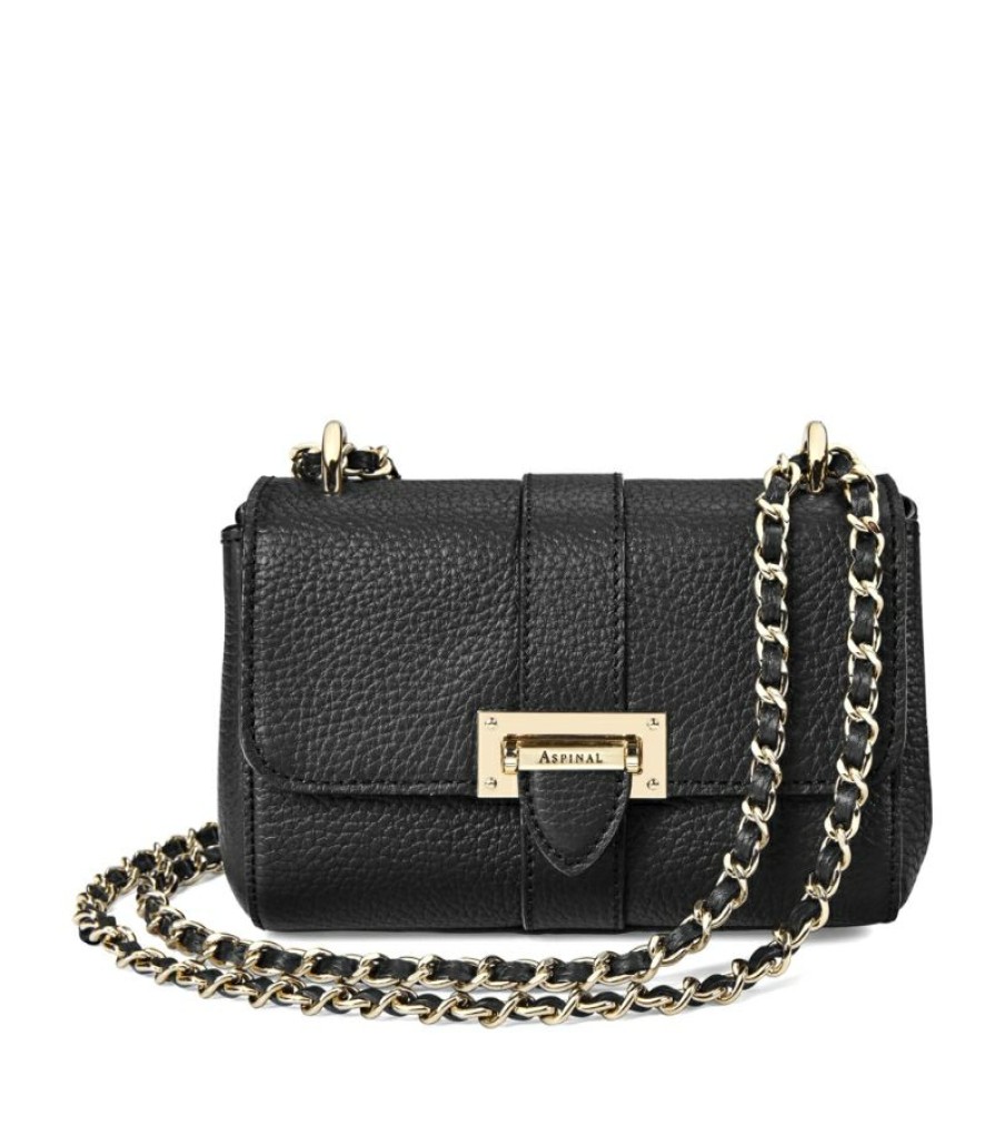 Women * | Classical Aspinal Of London Small Leather Lottie Shoulder Bag