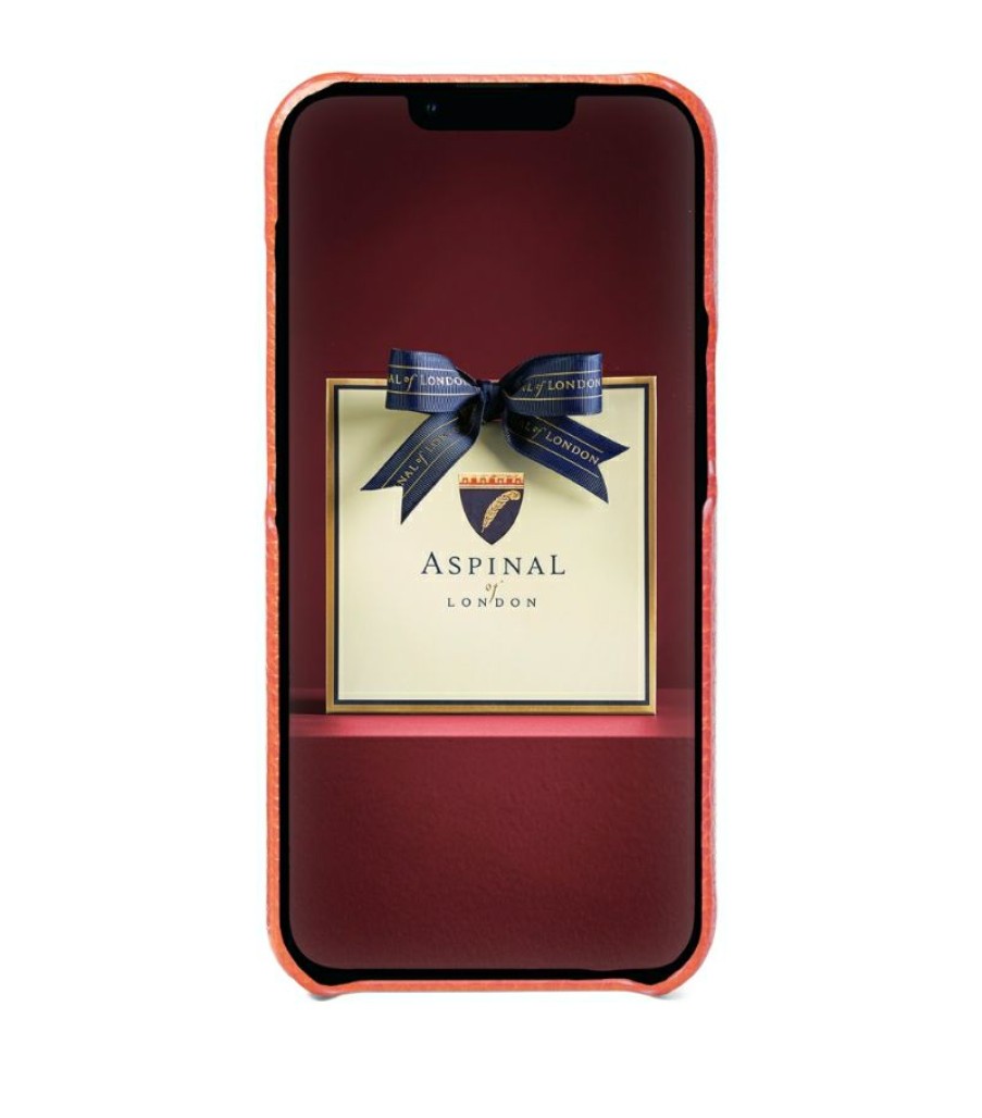 Men * | Reasonable Price Aspinal Of London Leather Iphone 13 Case