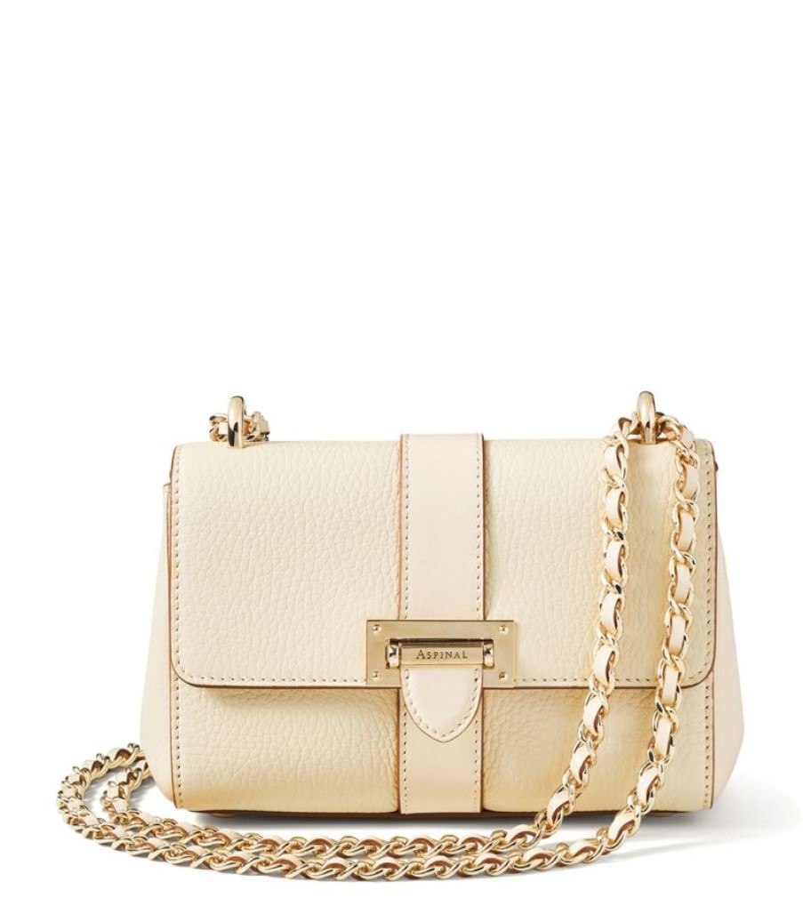 Women * | Special Aspinal Of London Mini Leather Lottie Shoulder Bag